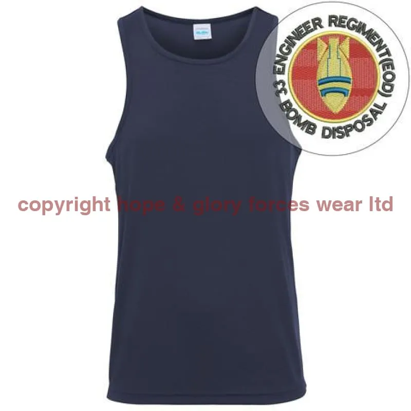 33 Engineers Bomb Disposal Embroidered Sports Vest