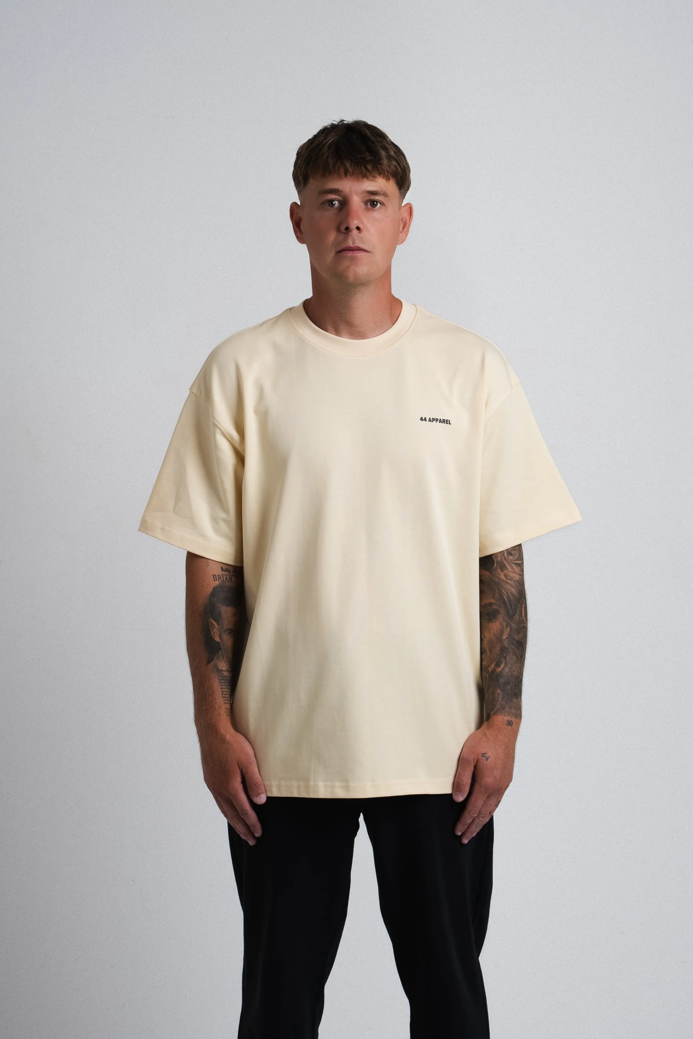 44 APPAREL OVERSIZED T-SHIRT - VANILLA