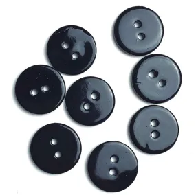 5/8" Black River Shell 2-hole Button, Pack of 8 for $8.00 #1791