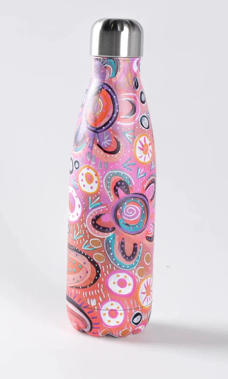 Aboriginal Art Stainless Steel Water Bottle Adventure