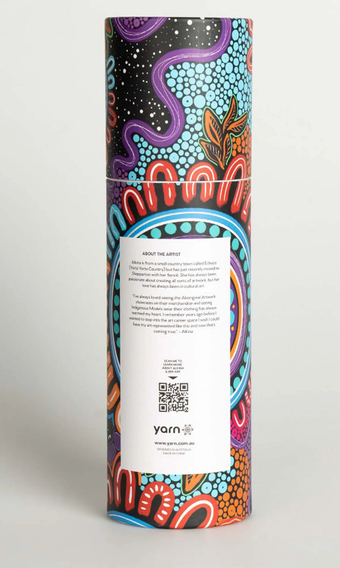 Aboriginal Art Stainless Steel Water Bottle Celebration