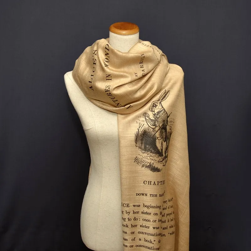 Alice in Wonderland Shawl Scarf