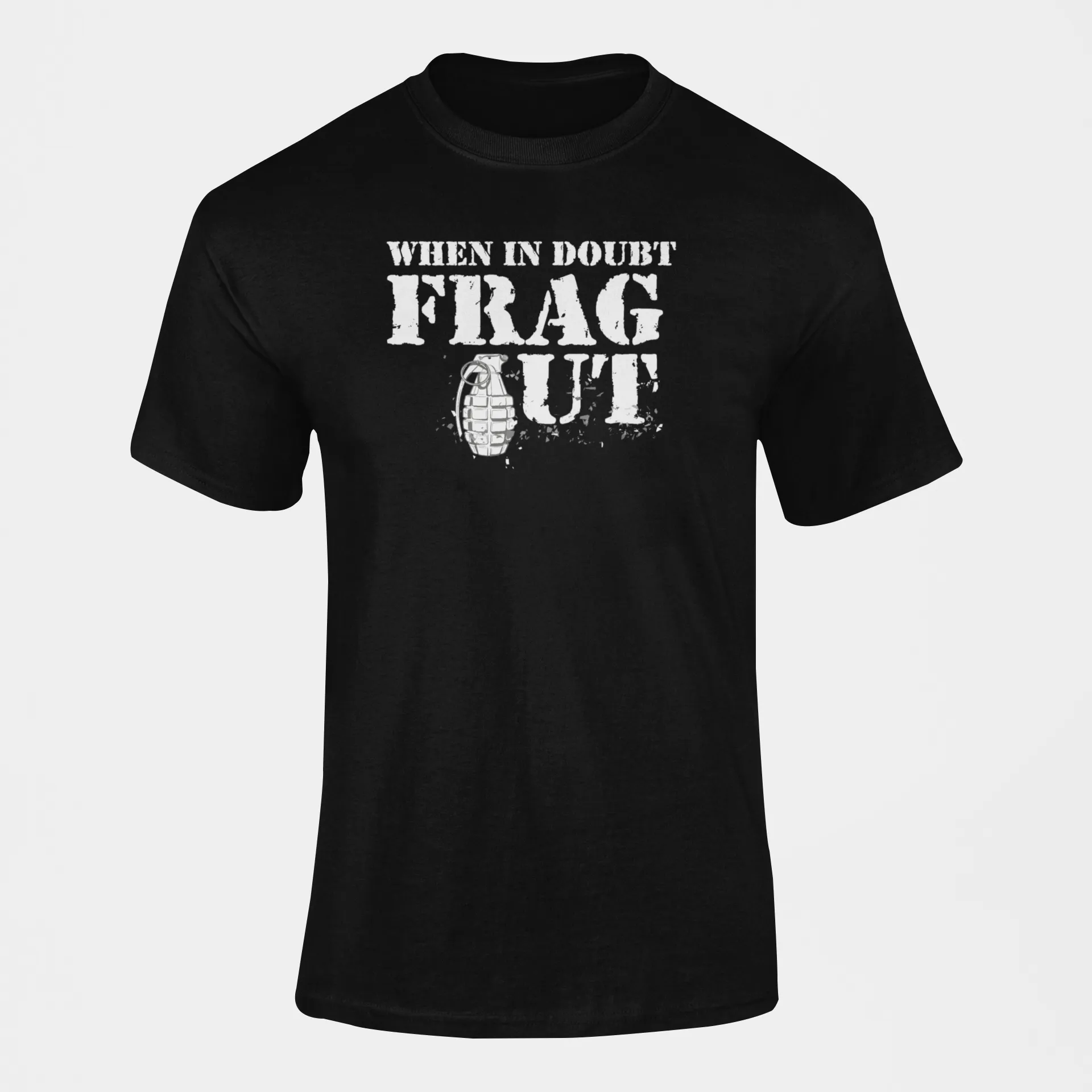 Army T-shirt - When in Doubt Frag Out (Men)