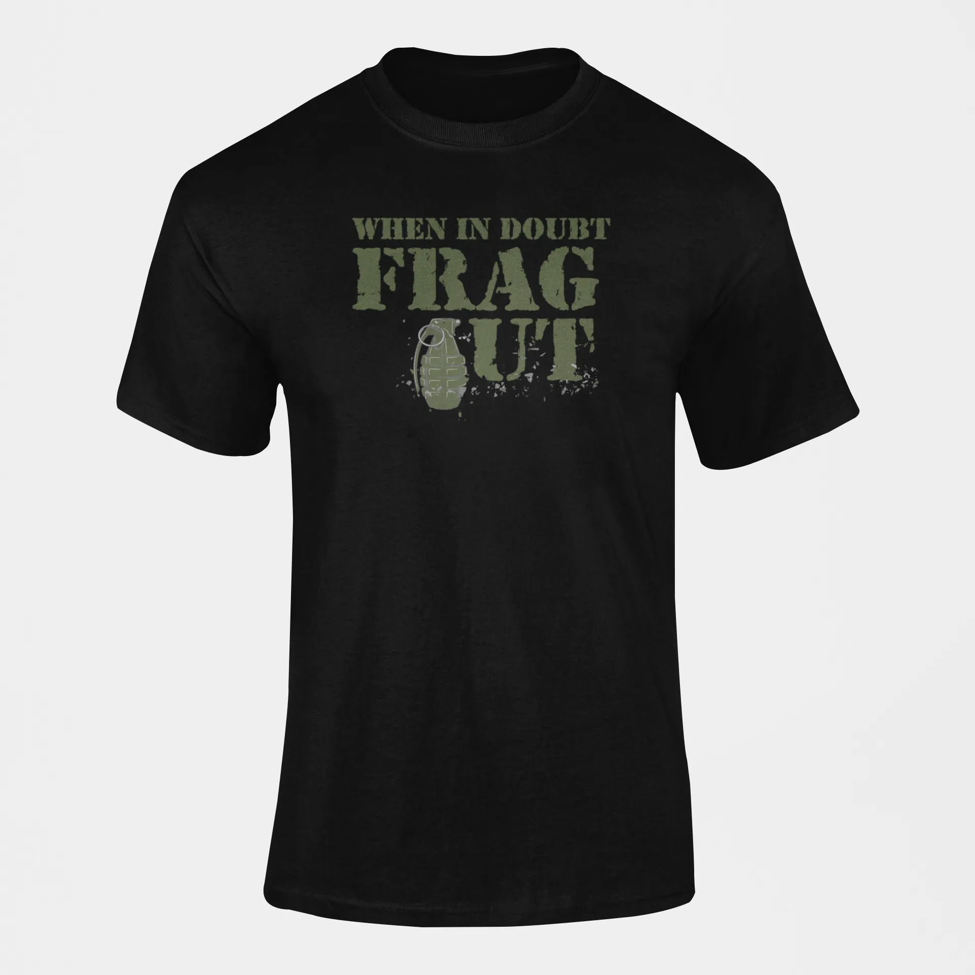 Army T-shirt - When in Doubt Frag Out (Men)