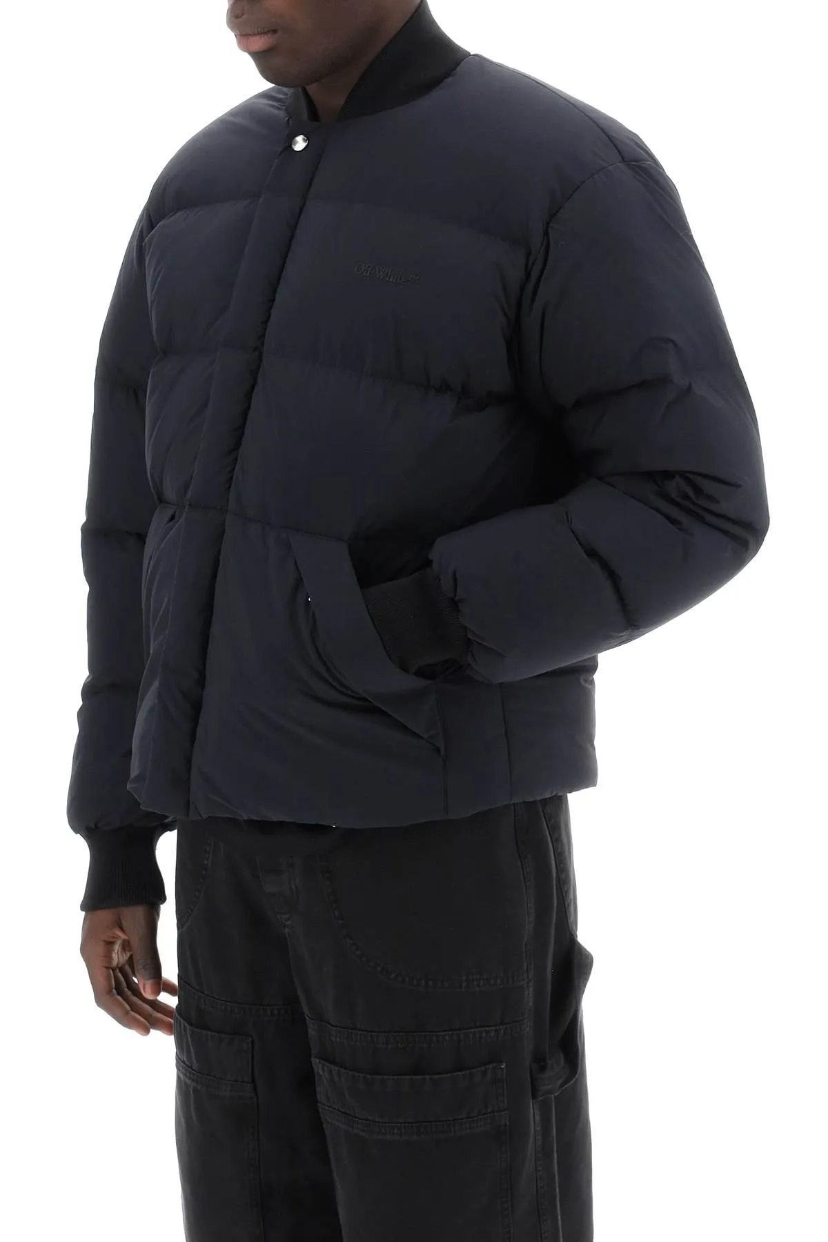 arrow short puffer jacket