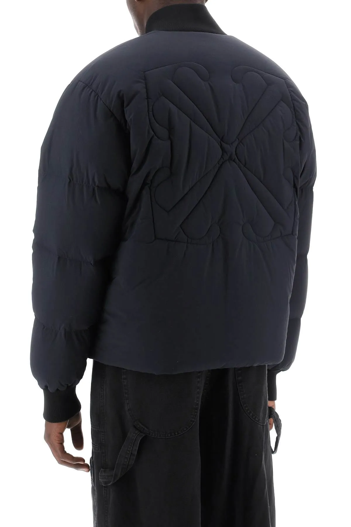 arrow short puffer jacket