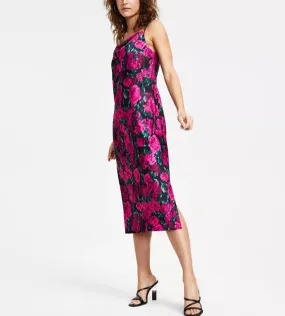 Bar III Printed Sleeveless Midi Slip Dress