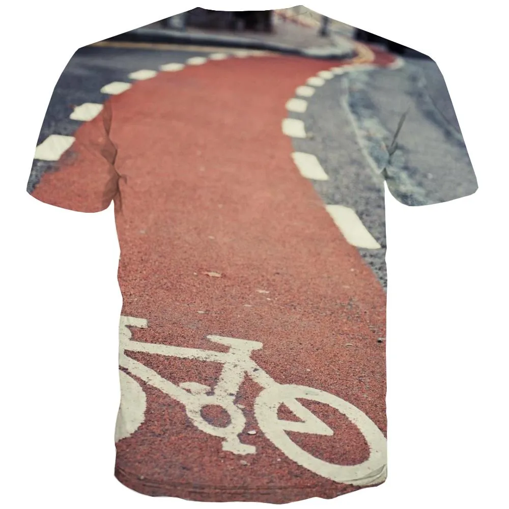 Bicycle T shirts Men Metal T-shirts Graphic City Tshirt Anime Psychedelic Tshirts Novelty