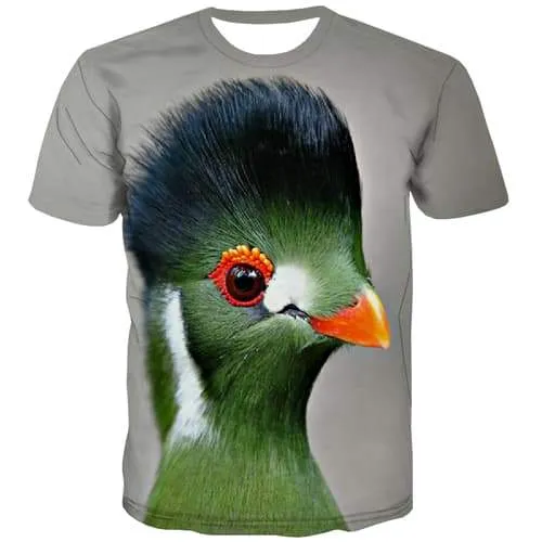 Bird T-shirt Men Animal T-shirts 3d Hip Hop Tshirt Anime Lovely T-shirts Graphic Harajuku Tshirts Cool Short Sleeve Hip hop