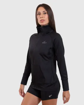 Black Fluid Track Top