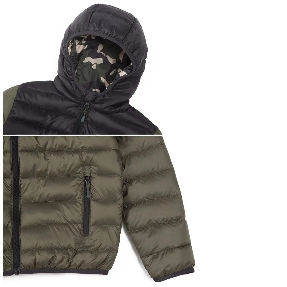 Boys' Reversible Lightweight Puffer Jacket