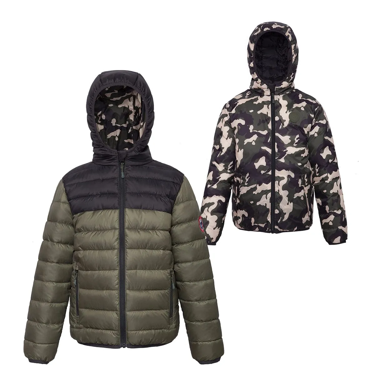 Boys' Reversible Lightweight Puffer Jacket