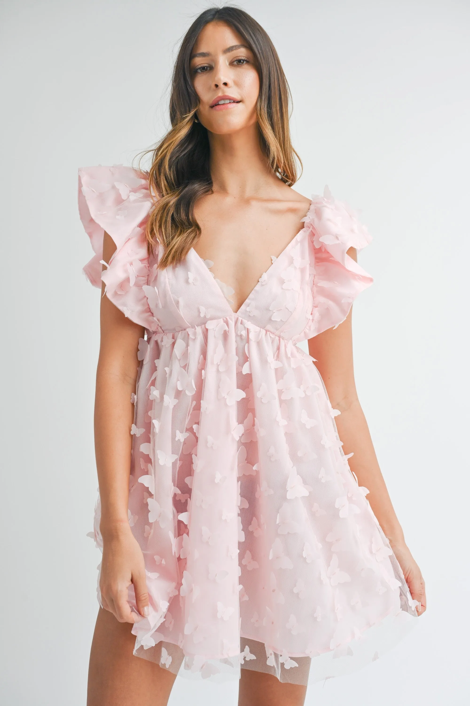 Butterfly Ruffle Dress