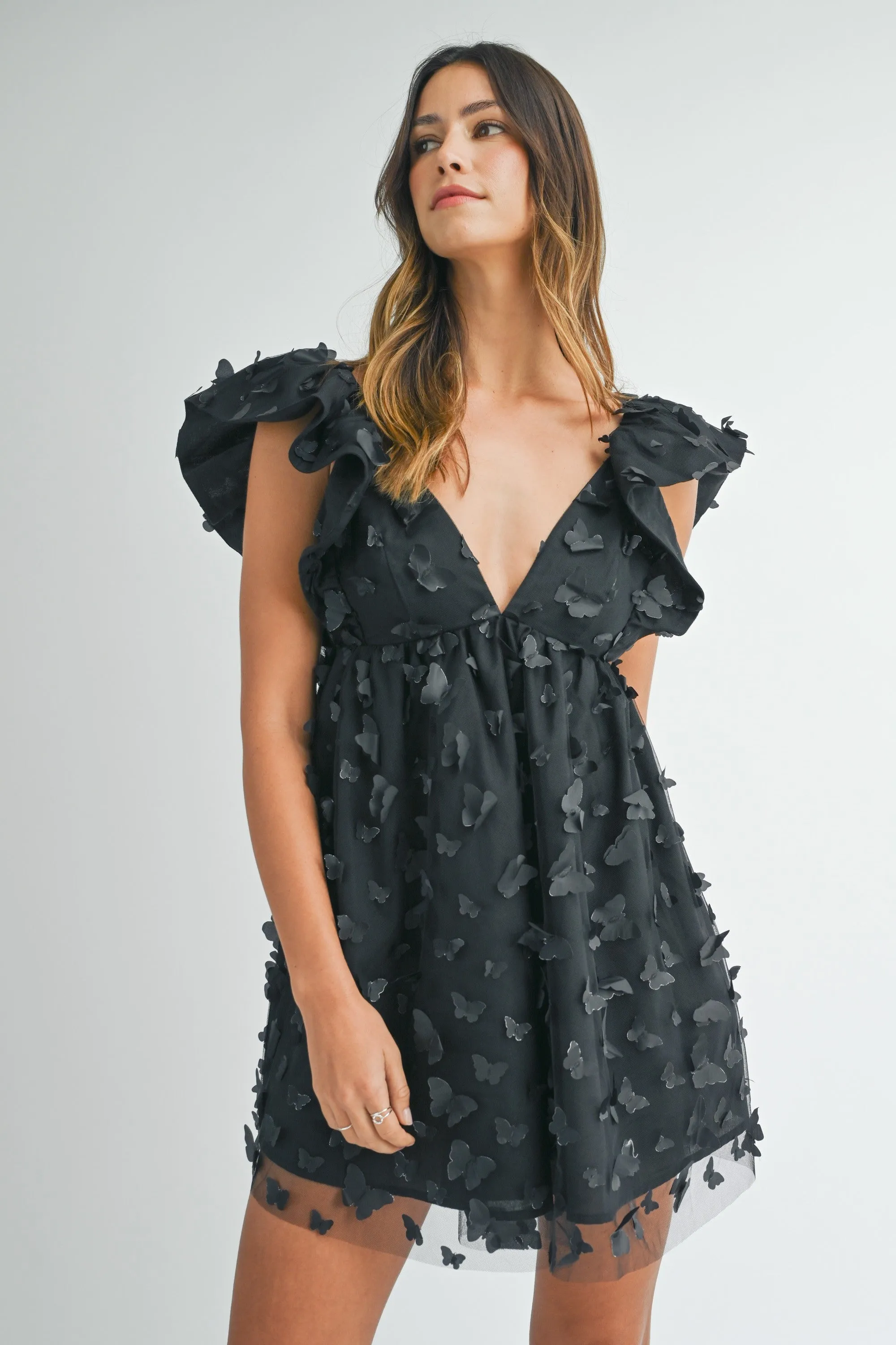 Butterfly Ruffle Dress