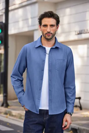 Casual Faux Denim Shirt (US Only)