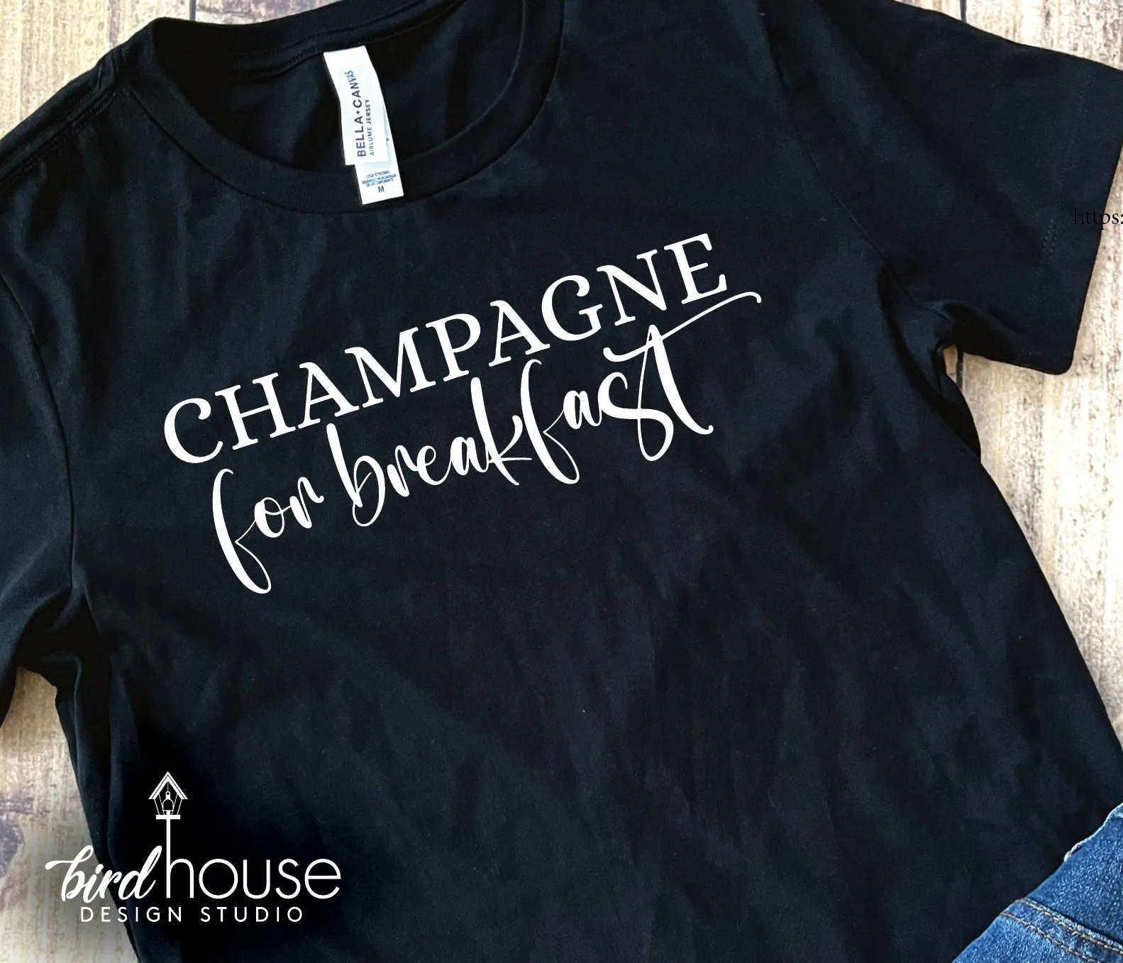 Champagne for Breakfast Brunch Shirt, Cute Graphic Tee