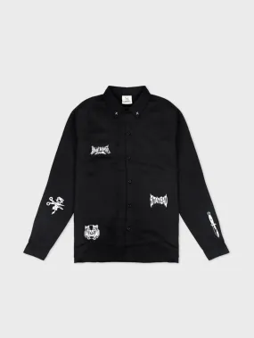 Club Ink Longsleeve Work Shirt - Black