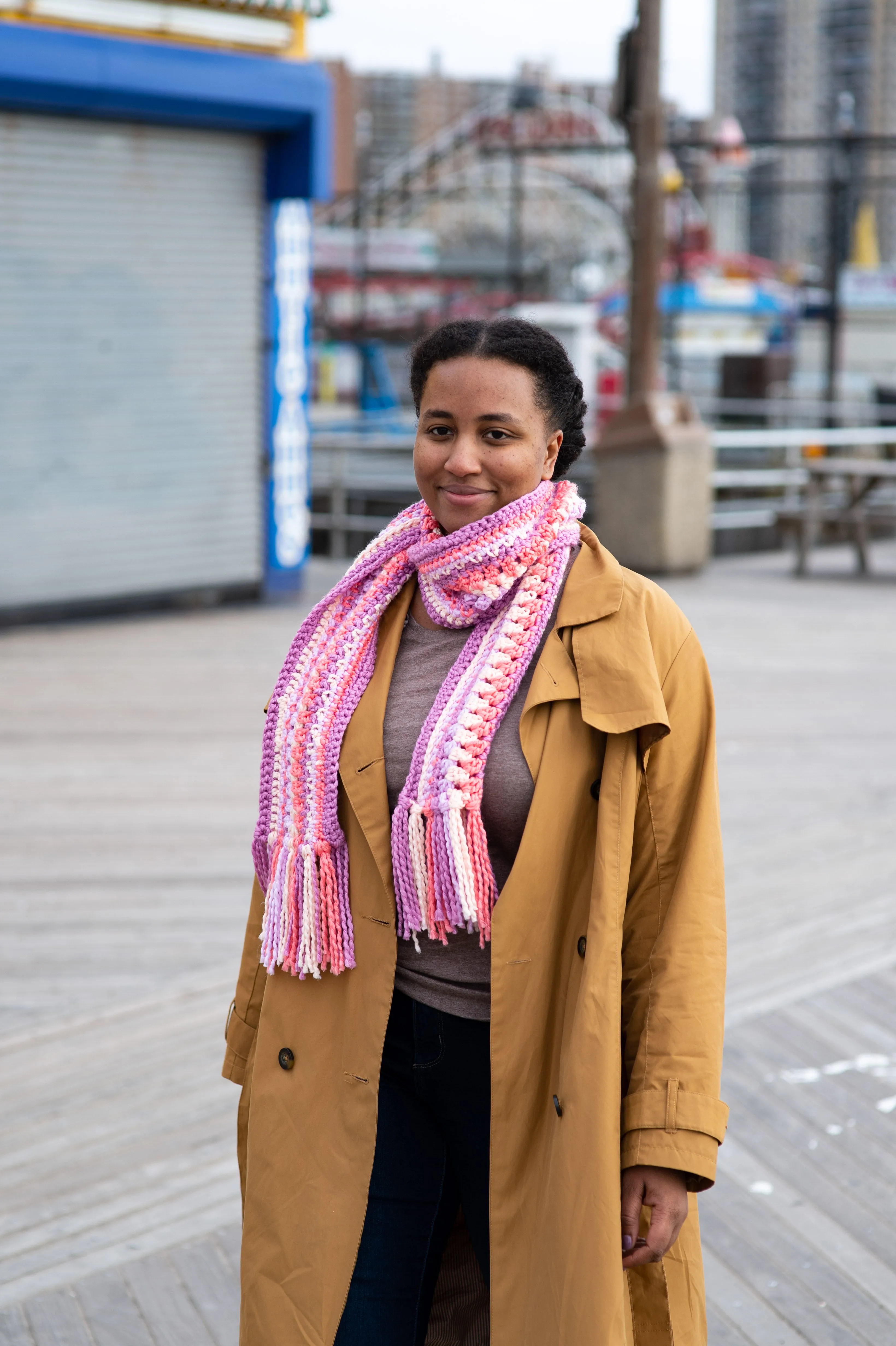 Cluster Crochet Scarf (Crochet)