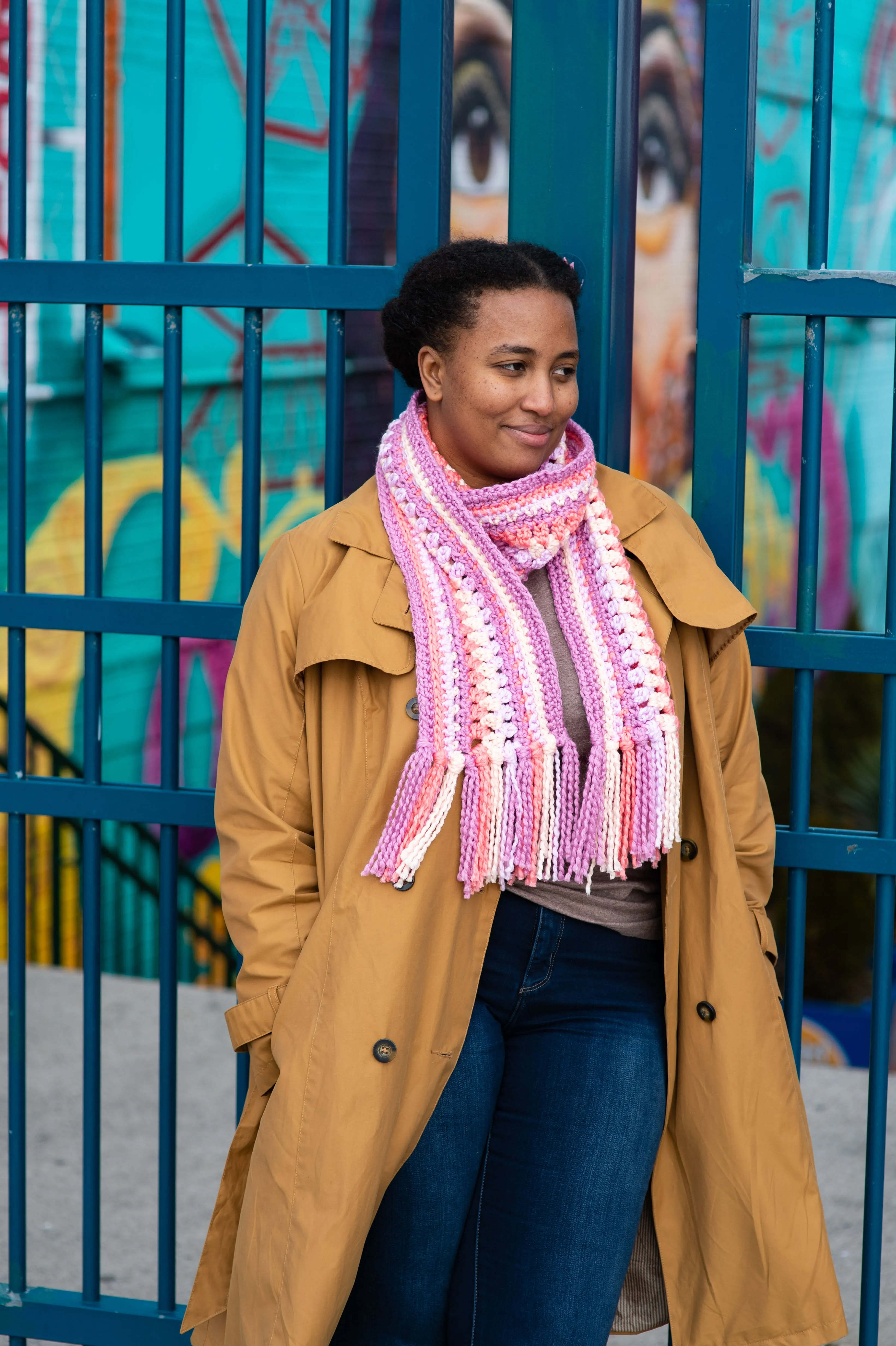 Cluster Crochet Scarf (Crochet)