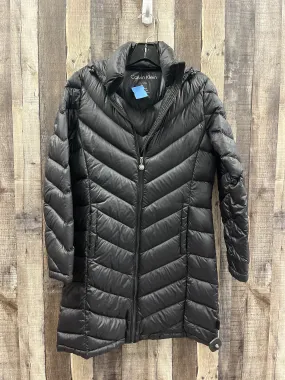 Coat Puffer & Quilted By Calvin Klein In Black, Size: S