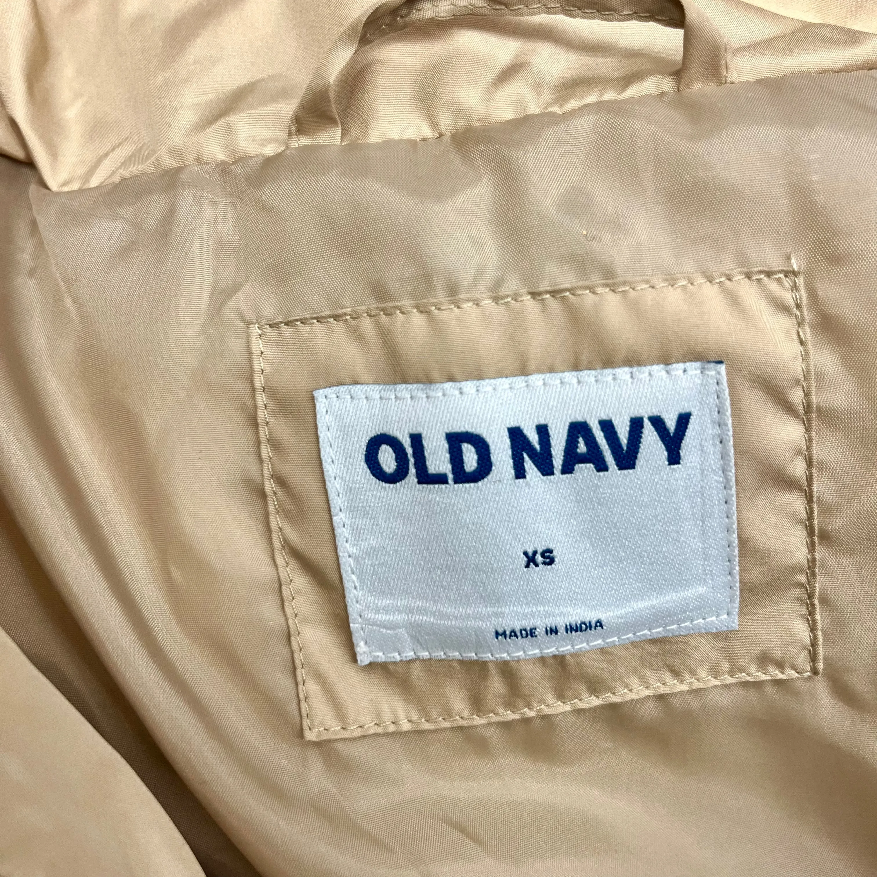 Coat Puffer & Quilted By Old Navy In Tan, Size: Xs