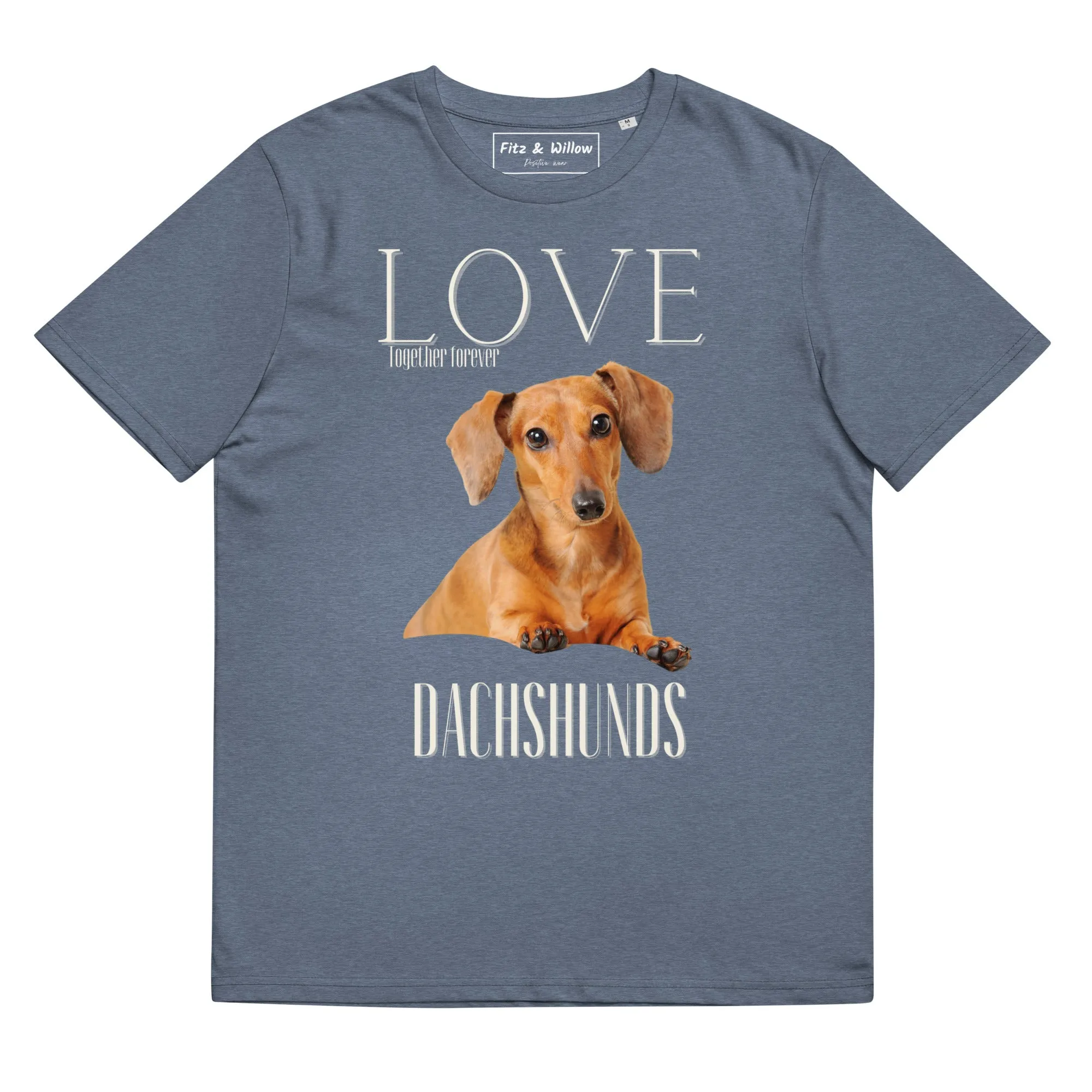 Dachshunds lovers organic cotton t-shirt