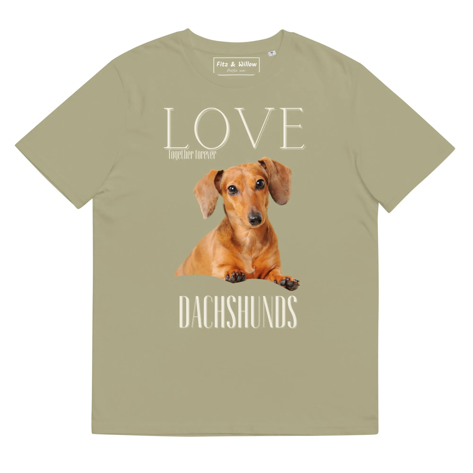 Dachshunds lovers organic cotton t-shirt