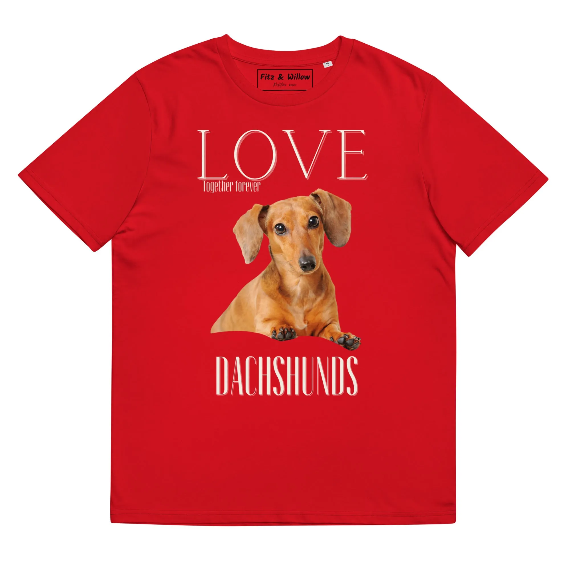 Dachshunds lovers organic cotton t-shirt