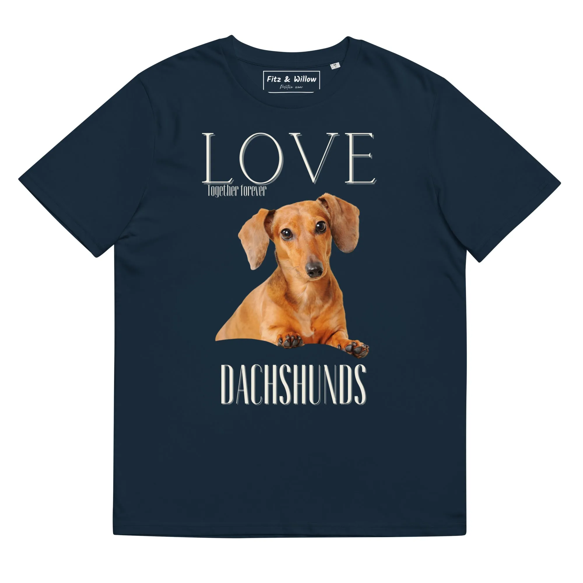 Dachshunds lovers organic cotton t-shirt