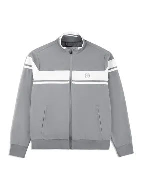 Damarindo Track Jacket- Sleet/ White