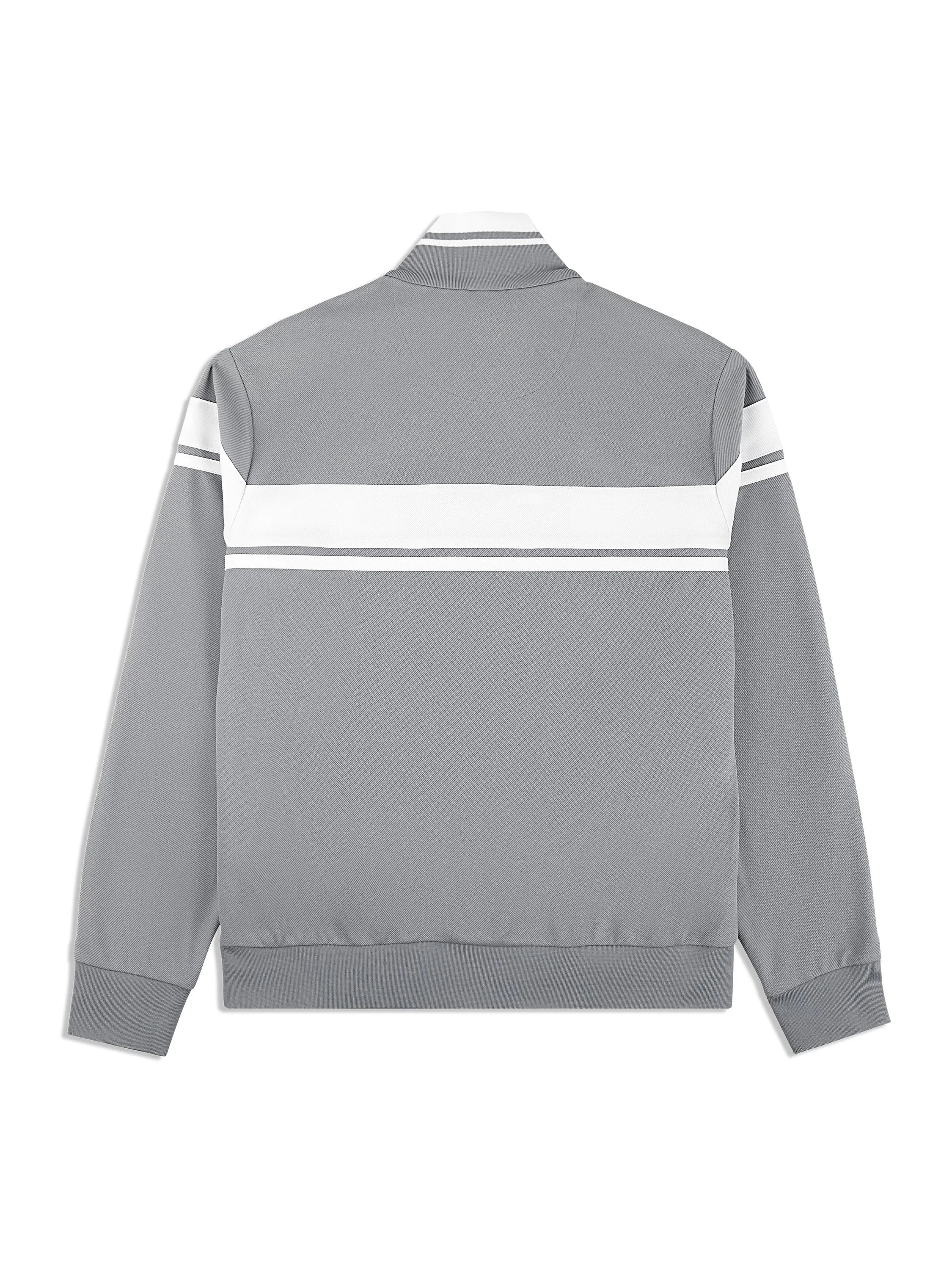 Damarindo Track Jacket- Sleet/ White