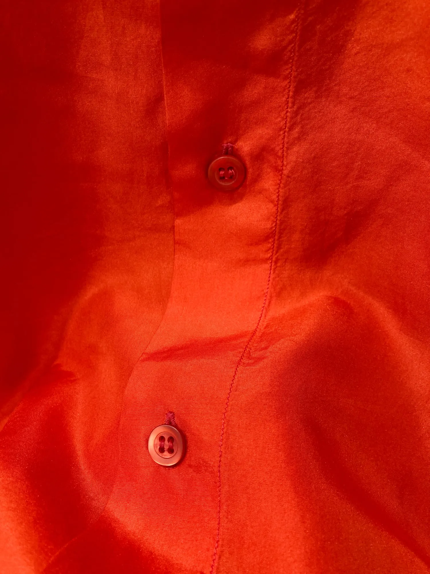 Dirk Bikkembergs 1990s 2000s red silk shirt - size M