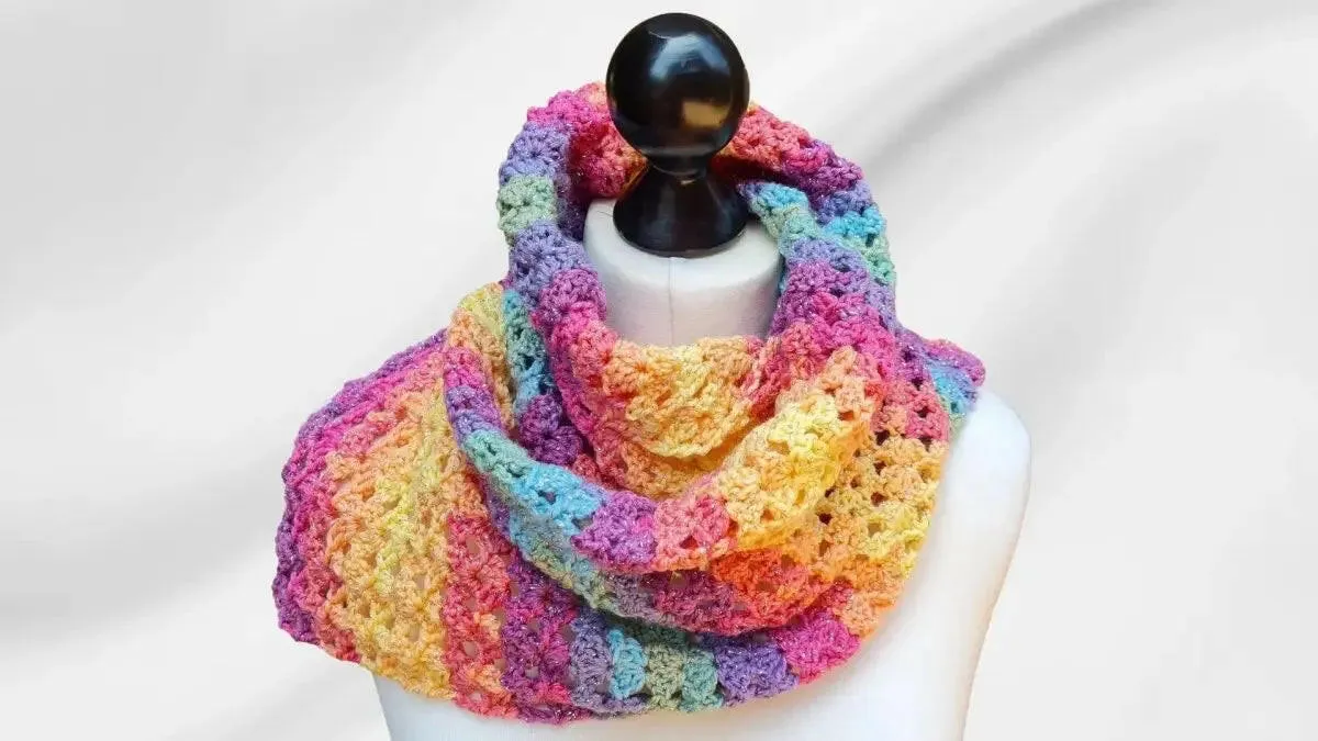 Dirty Granny Easy Crochet Scarf – Modern Boho Style for Beginners