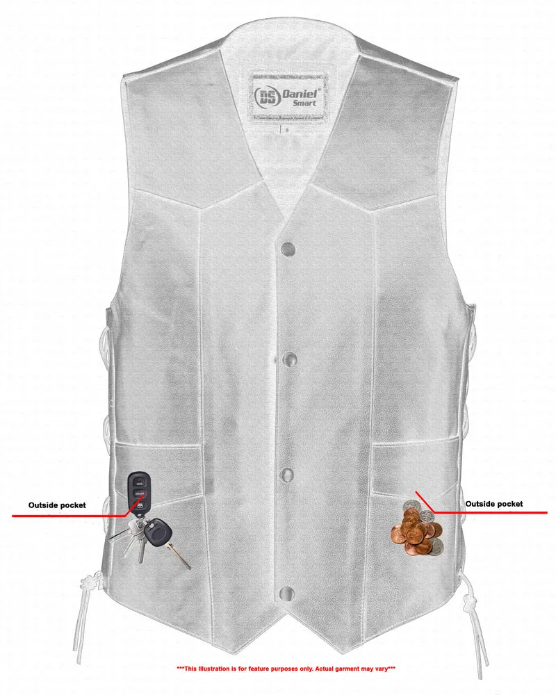 DS111 Traditional Single Back Panel Concealed Carry Vest