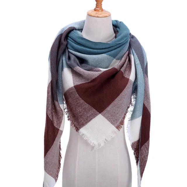 Fashion Winter Silk Scarf Printed Bandana Shawl #FS-1