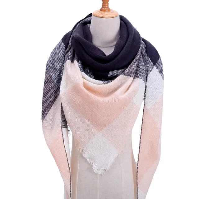 Fashion Winter Silk Scarf Printed Bandana Shawl #FS-1