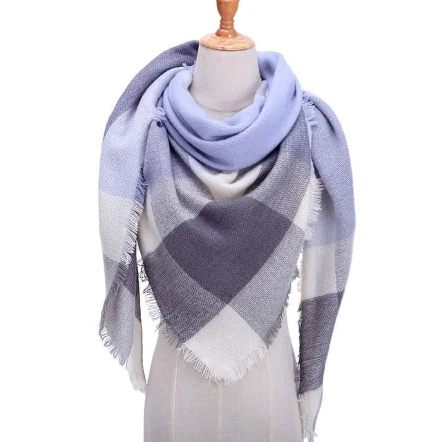 Fashion Winter Silk Scarf Printed Bandana Shawl #FS-1