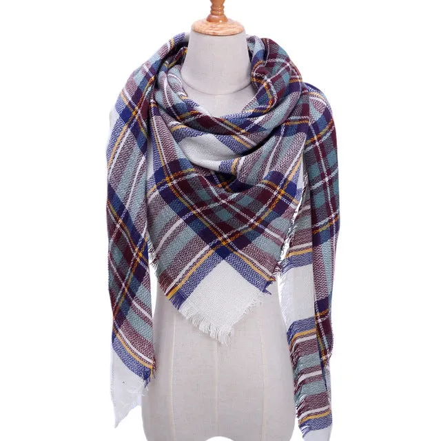 Fashion Winter Silk Scarf Printed Bandana Shawl #FS-1