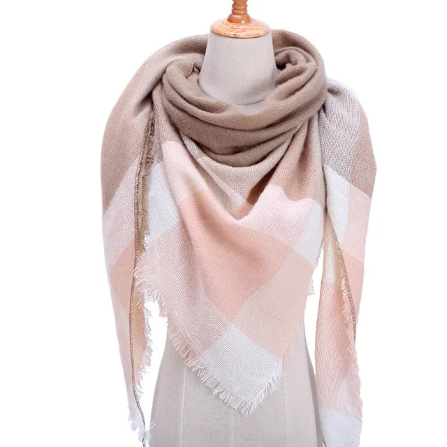 Fashion Winter Silk Scarf Printed Bandana Shawl #FS-1