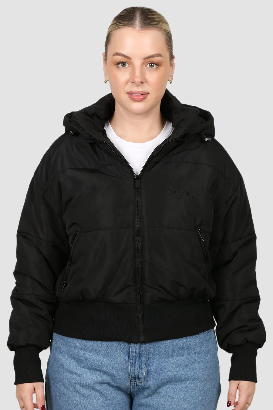 FAYT PUFFER JACKET BLACK