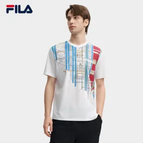 FILA CORE LIFESTYLE HERITAGE Men Short Sleeve T-shirt (White)