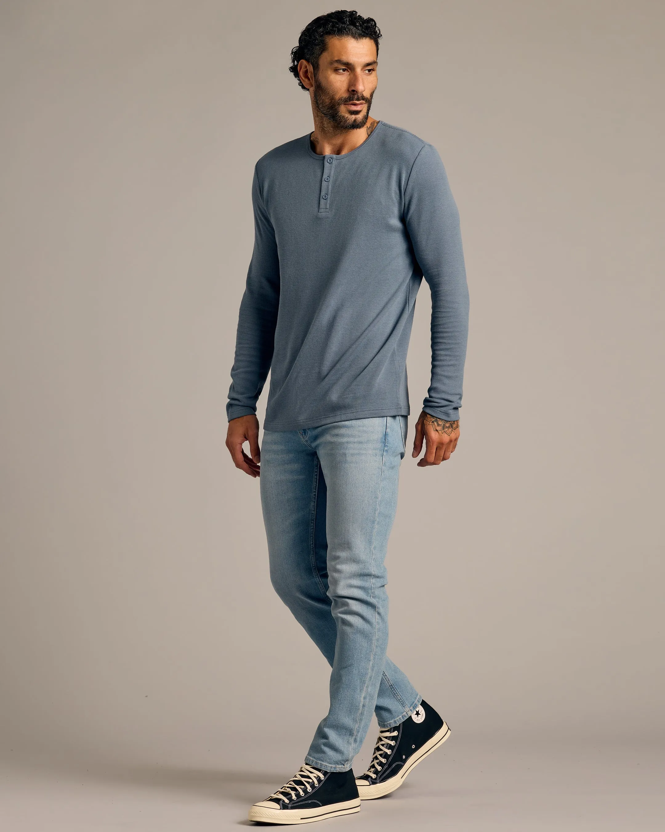 Fiord Waffle Long Sleeve Henley