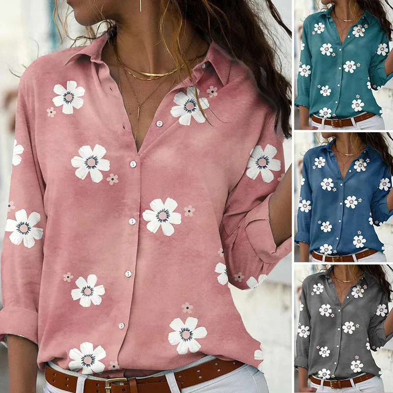 Floral Lapel Shirt