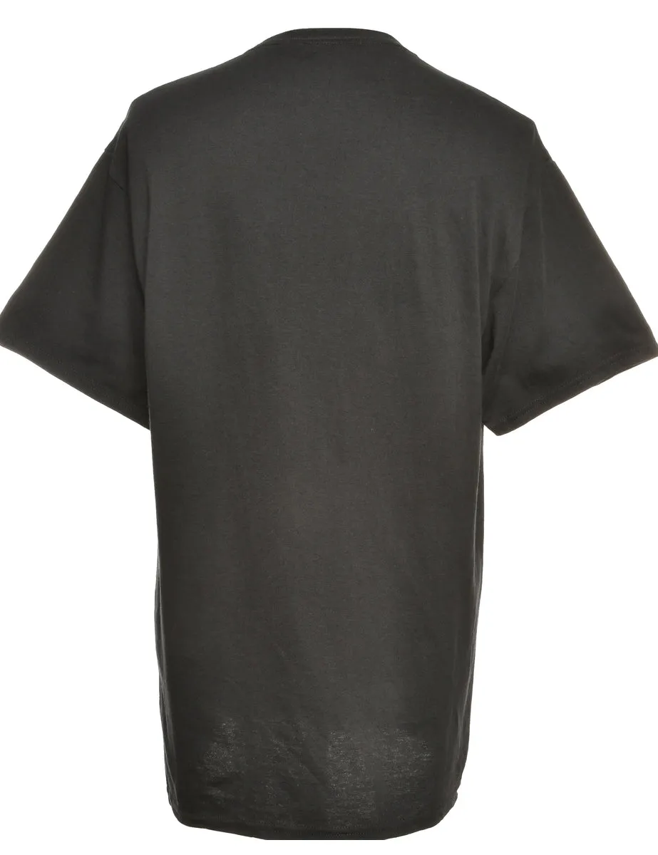 Football Herricks Black Sports T-shirt - L