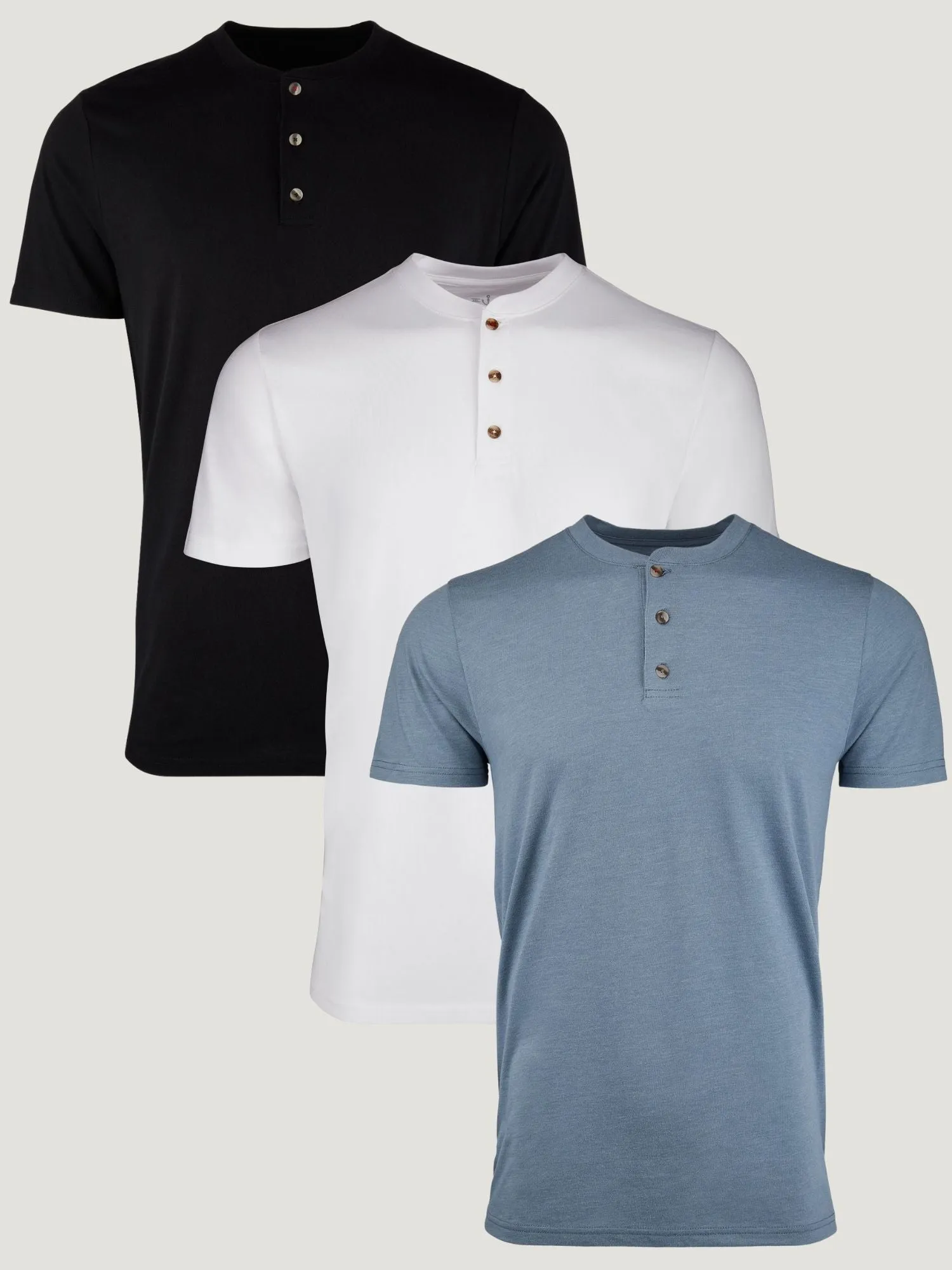 Foundation Short Sleeve Henley 3-Pack