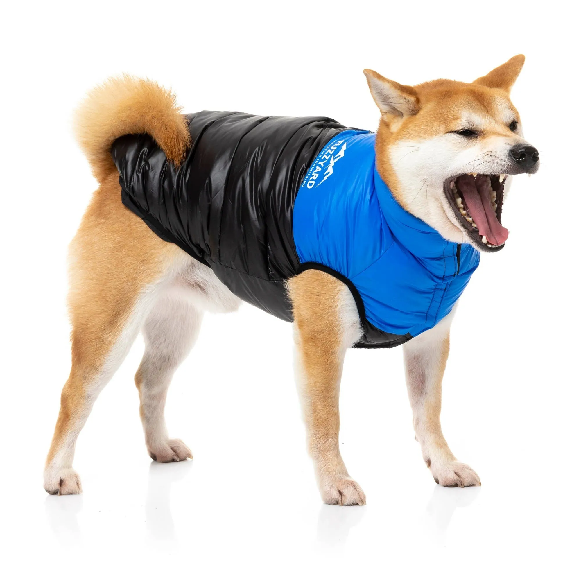 FuzzYard Apparel East Harlem Dog Puffer Jacket Blue Size 1 XXSmall***