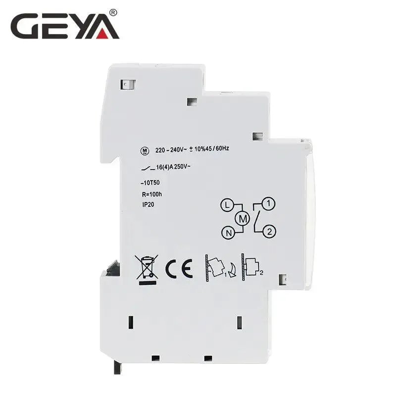 GEYA- TB45 Din Rail Mechanical Timer Switch| 96 times Time Set