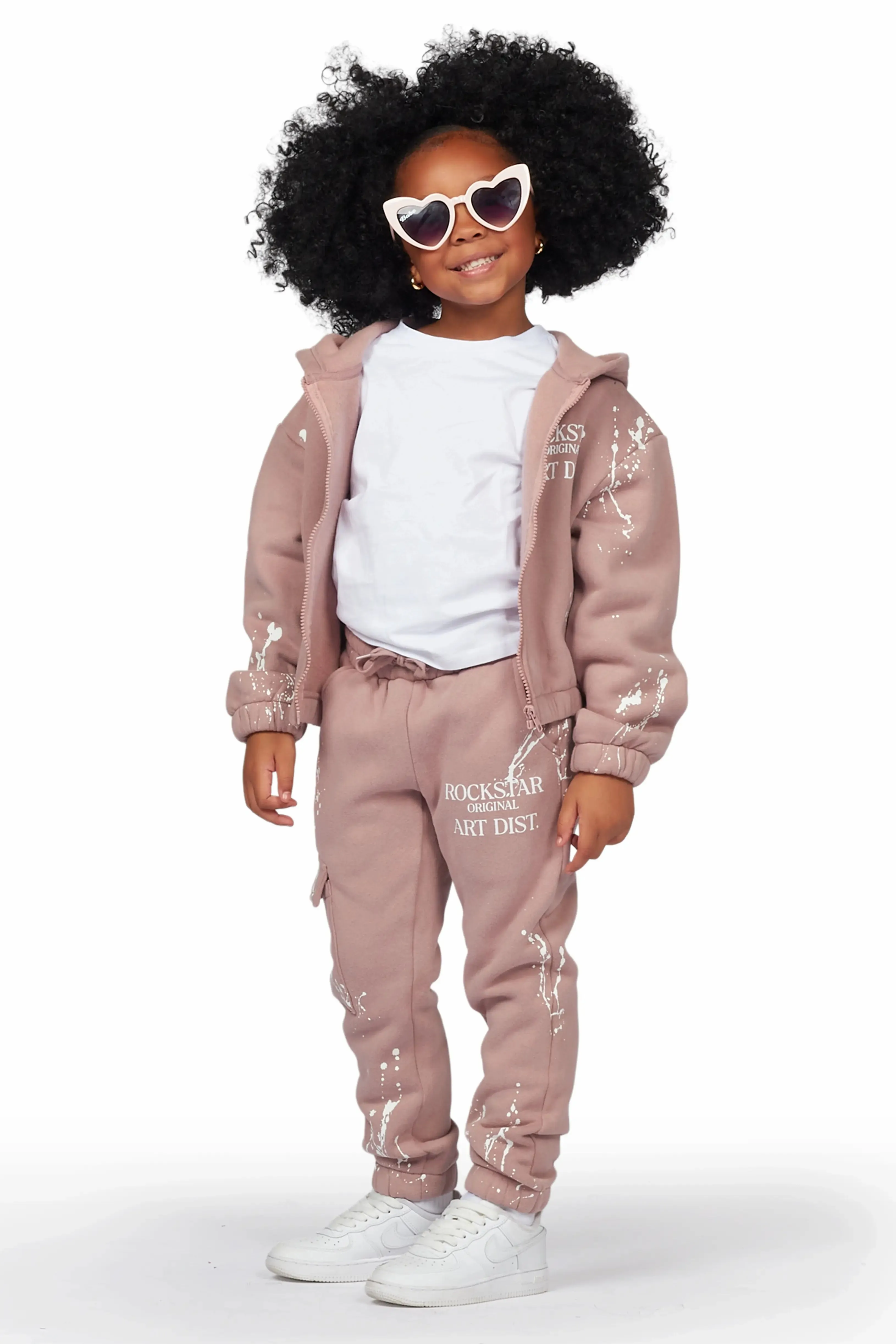 Girls Bass Lilac  Zip Up Hoodie Pant Set