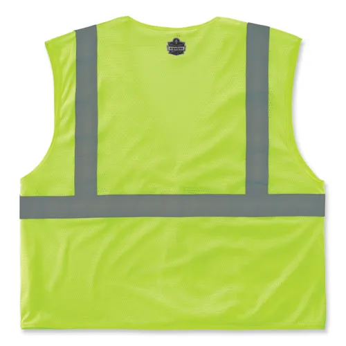 Glowear 8210hl-s Single Size Class 2 Economy Mesh Vest, Polyester, 4x-large, Lime