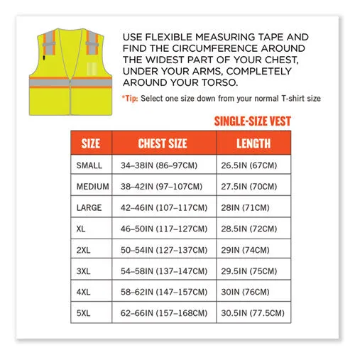 Glowear 8246z-s Single Size Class 2 Two-tone Mesh Vest, Polyester, Small, Lime, Ships In 1-3 Business Days